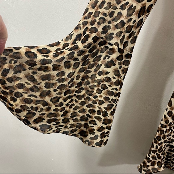 Victoria’s Secret Vintage Leopard Mini Dress Night Gown Cover Up Y2K Size Small - Picture 5 of 10